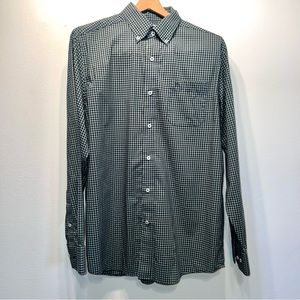 Southern Tide Classic Shirt Mens Sz M Navy/Green Check Classic Fit  Button Down